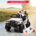 thumbnail image 4 of QinaQin Ride on Truck Car, 12V 7AH Licensed Toyota Ride on Car with Remote Control, Battery Powered Kids Car with Spring Suspension, EVA Tires, USB, Music, LED Lights,Ride On Toy for Kids, 4 of 7