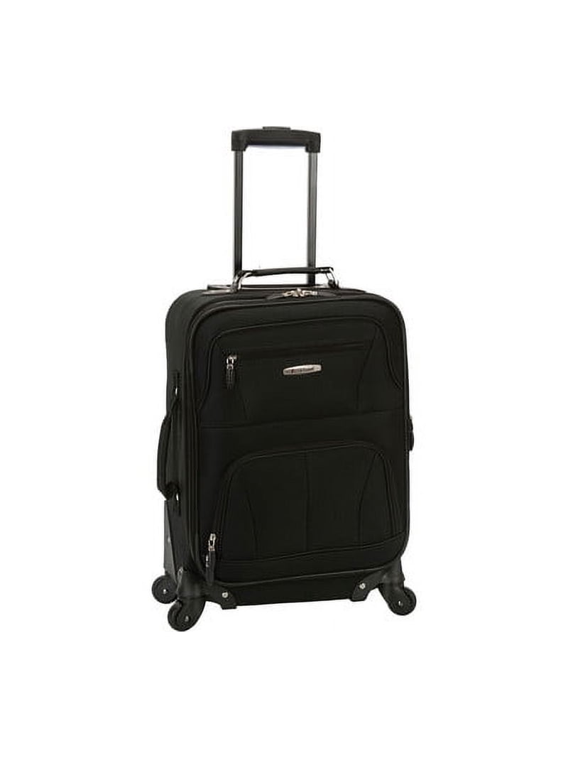 Rockland, Softside Carry-on Luggage, 19 inches, Black - Walmart.com