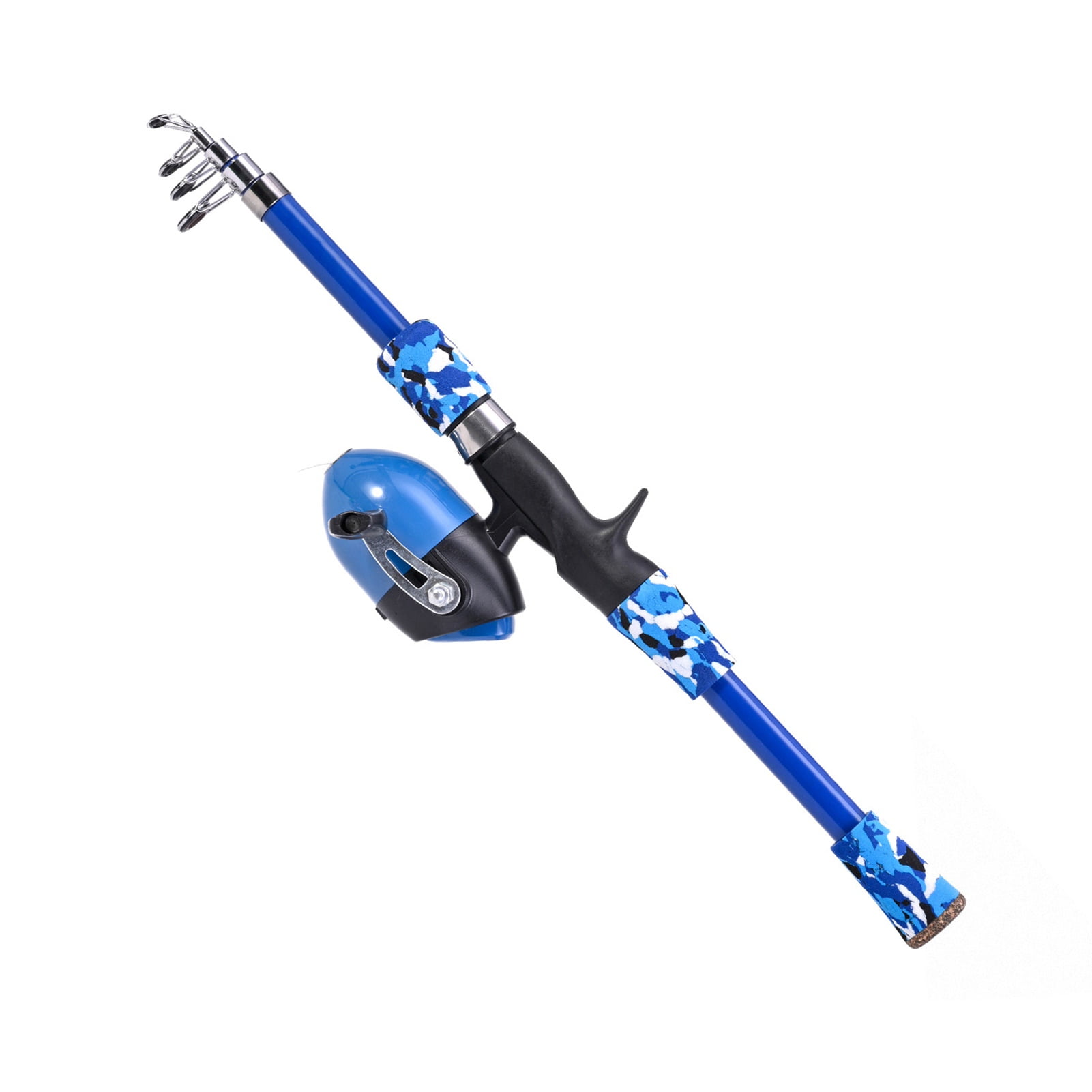Elowen fishing poles for kids ages 10-12 Pole Kids Fishing Pole for Kids Ages 5-12 Telescopic Fishing Rod and Reel Combo Spinning Children Child Fishing Rod for Saltwater 165cm Fiberglass