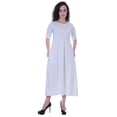 thumbnail image 1 of Moomaya Robe Taille Rassemblée Longueur Thé Vêtements d'Été Classiques, 1 of 6
