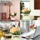 thumbnail image 2 of SUPNIU Ramo de hortensias artificiales con peque&ntilde;o jarr&oacute;n de cer&aacute;mica de seda falsa variada, flores para decoraci&oacute;n de mesa, hogar, fiesta, ofic SUPNIU NA, 2 of 7