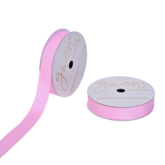 Gwen Studios 5/8" Pink Grosgrain Ribbon, 6 Yards