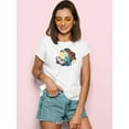 thumbnail image 2 of Sun And Moon Lettering Love T-Shirt Women -Image by Shutterstock, Female Medium, 2 of 4