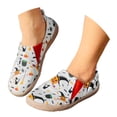 thumbnail image 5 of Mostsola Loafers for Women Funny Pumpkin Ghost Print Slip on Walking Shoes Casual Flats Shoes, 5 of 9