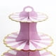 thumbnail image 4 of Soporte para cupcakes Soledad plástico de 3 niveles Bandeja de Servicio Púrpura, 4 of 8