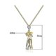thumbnail image 4 of Collar de pareja abrazándose, collar de estilo amoroso, colgante de moda para pareja, alta calidad, para hombres -momo--Oro-Código de producto 58396 Oro rosa, 4 of 5