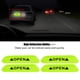 thumbnail image 5 of 4Pcs Self adhesive Car Door Reflective Warning Decal Safety Strip Stickers Sign(Green), 5 of 5
