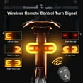 thumbnail image 4 of Luces de giro para bicicleta, luces de giro brillantes para bicicleta, delanteras y traseras, impermeables, con control remoto inalámbrico, luz trasera para bicicleta, recargable por USB, 4 of 5