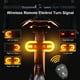 thumbnail image 4 of Luces de giro para bicicleta, luces de giro brillantes para bicicleta, delanteras y traseras, impermeables, con control remoto inalámbrico, luz trasera para bicicleta, recargable por USB, 4 of 5
