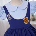 thumbnail image 4 of Little Girls Judy Short Sleeve Dress Police Officer Costume Halloween Dress Up, 4 of 7