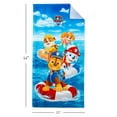 thumbnail image 3 of Paw Patrol Kids Beach Towel, Cotton Blend, 27x54, Blue, Nickelodeon, 3 of 5