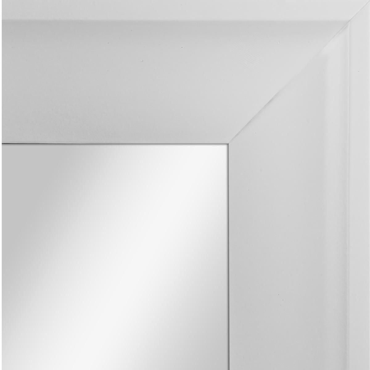 Hometrends Franco Wall Framed Mirror, 19x23", Bright White, 19x23in