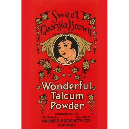 Buy Enlarge 0-587-24600-6P12x18 Sweet Georgia Brown Wonderful Talcum Powder- Paper Size P12x18