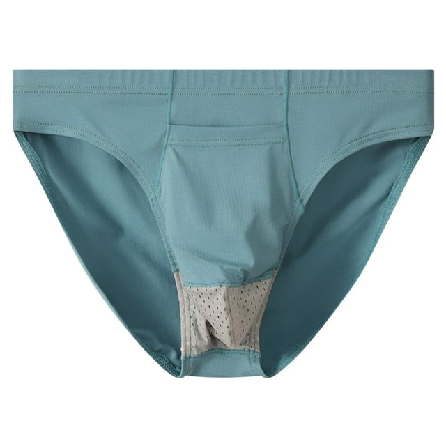 StSilkitty Mesh Briefs for Men Low Rise Breathable Stretch Underwear Lightweight Soft Breathable Bikini Underpants