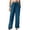 *Blue, variant on ClodeEU Women Summer Wide Leg Linen Pants with Pockets, High Waist Drawstring Loose Casual Palazzo Lounge Pants Black,Womens Plus XL