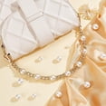 thumbnail image 3 of Gold Pearl Purse Replacement Chain 14.1 Inch Imitation Pearl Bead Short Bag Handle Strap Bag Charms Crossbody Decoration Chain for Satchel Clutch Shoulder Hobo Bag Dumpling Pouch Gold, 3 of 9