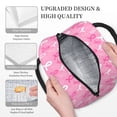 thumbnail image 3 of Fotbe Breast Cancer Awareness (3) Bolsa de Almuerzo con Estampado, Lonchera Aislada, Contenedor de Comida Reutilizable Tipo Cooler a Prueba de Fugas, 3 of 6