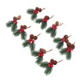 thumbnail image 1 of Christmas Decorations, 10Pcs Delicate Artificial Christmas Picks Red Berry  for Window, 1 of 8