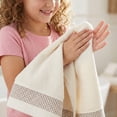 thumbnail image 6 of REGALWOVEN Cotton Waffle Textured Hand Towels, 13" x 29" Soft Absorbent Decorative Hand Towel for Bathroom, Gym, Spa, Hotel, Home Milky White 2pk, 6 of 7