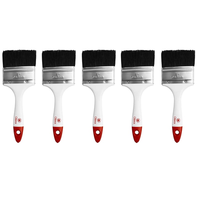 Paq. 5 Brochas Corona Clasica 3 Pulgadas