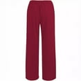 thumbnail image 4 of SNOWSONG Women's 28''/30''/32''/34'' Stretchy Bootcut Dress Pants with Pockets, Tall, Petite, Regular for Office Work Business 1PC Pant Red M, 4 of 6