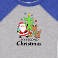 thumbnail image 4 of Inktastic My 2nd Christmas with Santa Reindeer and Tree Boys or Girls Baby Bodysuit, 4 of 5