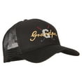 thumbnail image 5 of Golf Grandpa Embroidered Solid Cotton Mesh Pro Cap - Black OSFM, 5 of 5