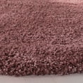 thumbnail image 3 of SAFAVIEH California Plush Solid Shag Area Rug, Rose, 3' x 3' Round, 3 of 11