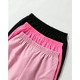 thumbnail image 5 of Little Girls Clothes Girls Pants Kids 3-Pack Joggers Girls Cargo Casual Elastic Waist Pants for Girls 4T 5T Size 6 7 8 Black Pink, 5 of 8