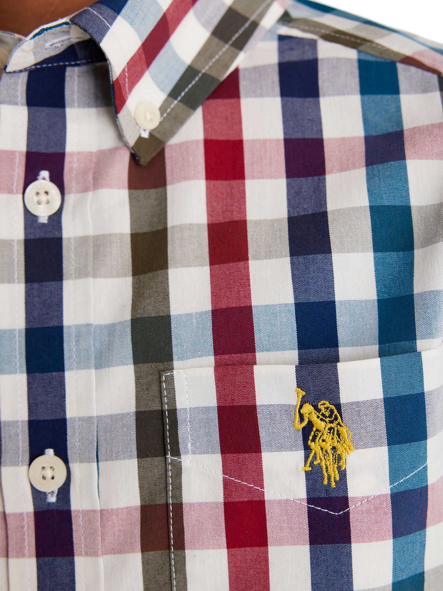 U.S. Polo Assn. Boys Long Sleeve Button Down Shirt, Sizes 4-18