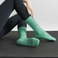 thumbnail image 3 of Women's Non- Yoga Socks - Mid Tube Silicone Grip Socks for Indoor Fitness, Pilates, Ballet - One Size Fits Most, 3 of 8