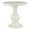 Cream, variant on Linon Aspen Round Accent Table Pedestal Base 26.5" High in Jet Black Wood