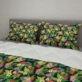 thumbnail image 2 of Colorful Comforter & Sham Bedding Set, Floral Jungle Themed Botanical Composition with Little Flowers in Many Colors, 3 pcs Duvet Set Microfiber Filling Quilt, 5 Sizes, Multicolor, by Ambesonne, 2 of 4