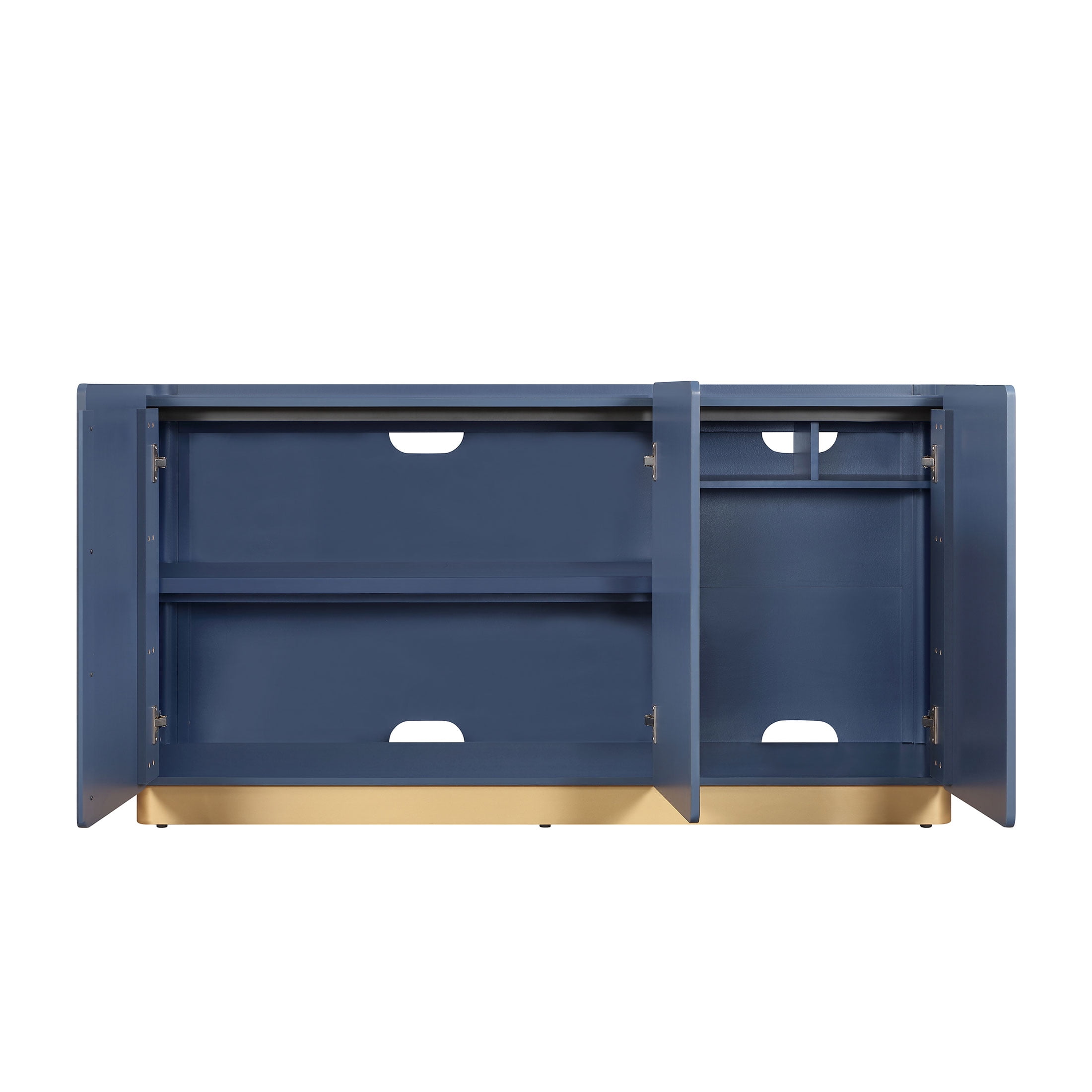 Beautiful Mae TV Stand for TV's up to 70" by Drew Barrymore, Starry Night Blue Finish