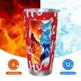 thumbnail image 6 of KLL Hohoho Print 40oz Stainless Steel Insulated Car Cup with Spillproof Lid - Keep Your Drink Hot or Cold on the Go-Straw Three-piece Set, 6 of 8