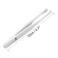 thumbnail image 3 of Unique Bargains White Plastic Flat Tip Anti-static Tweezers 4.7 Inch Length 3pcs, 3 of 5