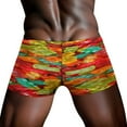 thumbnail image 4 of Candies,sugar, Gummy Men's Mesh Boxer Briefs Cooling Breathable Sports Underwear Vertical Fly, 4 of 5