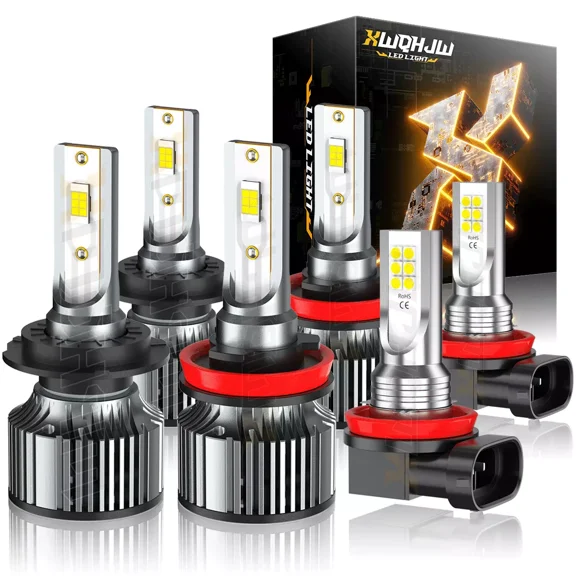 For Chevy Traverse 2013-2018 6x LED Headlight High/Low Fog light Bulbs Combo Kit