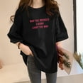 thumbnail image 2 of Pimfylm Basic T Shirts for Women Crew neck Short Sleeve Casual Summer Tops Trendy Solid Loose Fit Tshirt(Black,XXL), 2 of 8