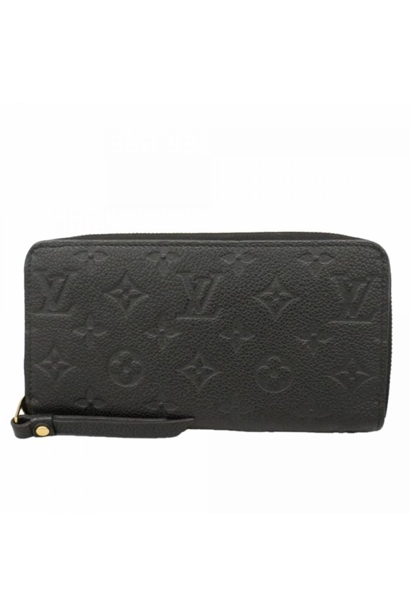 Pre-Owned Louis Vuitton Monogram Empreinte Zippy Wallet M61864 Noir (Men's/Women's)