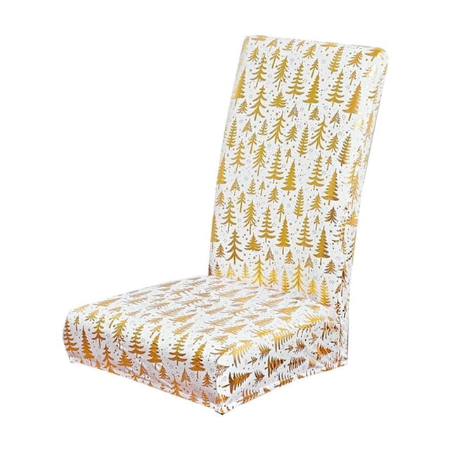 Christmas Chair Covers 38-50 x 38-50 x 60-75 cm Removable Washable Polyester Chair Back Protectors for Dining Room and Kitchen