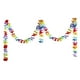 thumbnail image 1 of Hawaiano Tropical Luau flores Leis guirnaldas collar boda decoración Artificial ratán Rosa flores Los 600cm mayimx Guirnalda de flores hawaianas, 1 of 2
