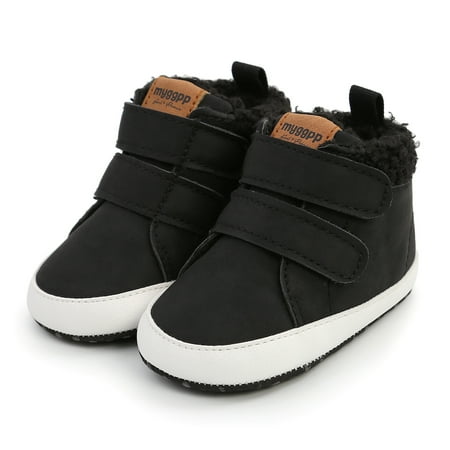 

hirigin Baby Fashion Thickened Boots Infant Girls Boys Non-Slip Soft Sole First Walker Winter Warm Snow Boots Crib Shoes