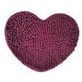 thumbnail image 1 of Kmbangi Floor Mat+Anti-Slip Solid Color Heart-Shaped Carpet Footcloth, 1 of 7