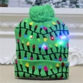 thumbnail image 1 of Colorful Light-up Knitted Hat Add Great Christmas Vibe Party Outfit Cloth Matching, 1 of 2