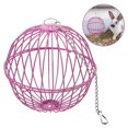 thumbnail image 3 of KAKOWELY Comedero colgante de heno para conejos, bola de heno para conejos, estante de heno para mascotas, comedero colgante para cobayas, 3 of 5