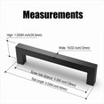 thumbnail image 4 of Set of 5 Stainless Steel Kitchen Cabinet Handles Kitchen Cabinet Handles for Cupboards Kitchen Door Handle Kitchen Cabinet Handle Center Distance 128mm, 4 of 5