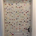 thumbnail image 3 of Finished Flower Weaving Door Curtain With Crochet Flowers And Leaves For Bedroom Or Balcony Decoration, 3 of 7