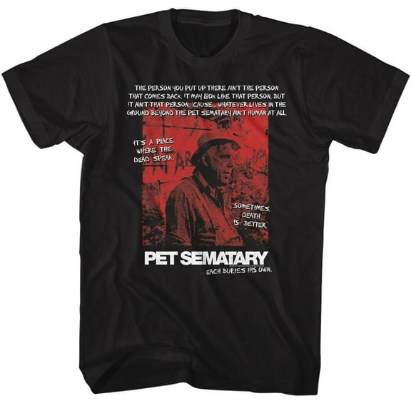 Pet Sematary Jud Quotes Black T-Shirt