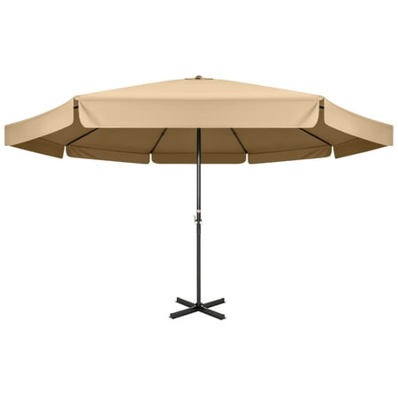 Best Choice Products 16-foot Extra-Large Outdoor Aluminum Polyester Patio Market Umbrella with Cross Base and Crank Handle, (Best Round Baler On The Market)